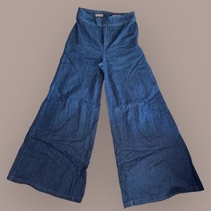 Pilcro denim wide leg jeans high waisted